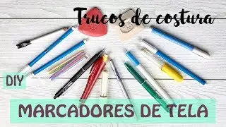 Marcadores textiles para costura