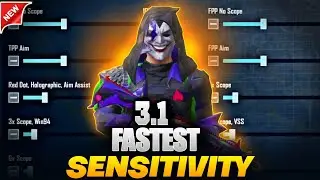 NEW UPDATE 3.1🔥BEST SENSITIVITY + CODE AND BASIC SETTINGS PUBG MOBILE 2024 🔥 60fps 5finger