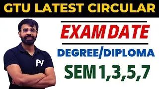 GTU EXAM DATE | RESULT DATE | ODD TERM SEM 1,3,5,7 | FOR ALL GTU STUDENTS | NEW CIRCULAR