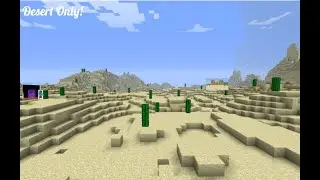 Can I beat Minecraft in a Dessert Only World