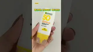 Garnier super UV serum sunscreen 🏖️ #shorts #ytshorts #garnier #garnierindia #gifted ✨