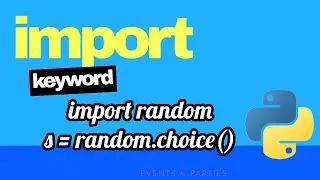 import keyword in PYTHON