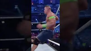 This WrestleMania moment probably still haunts John Cena's dreams. #shorts  #viral #viralvideo