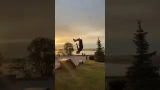 Заднее сальто на фоне Волги #streetworkout #workout #sports