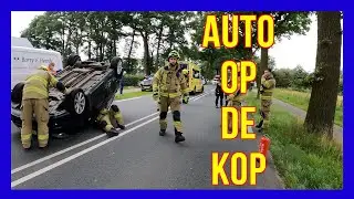 Car upside down! - VOLUNTEERS - DUTCH FIREFIGHTERS -
