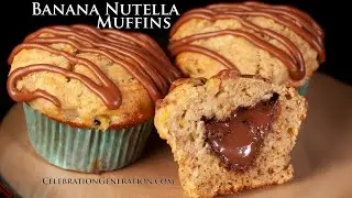 Banana Nutella Muffins