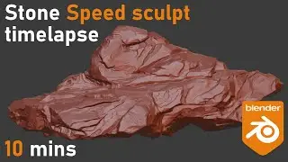 Speed Sculpting a Stone Asset in Blender