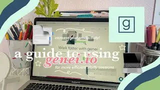 📑 - how i increased my productivity as a student in 14 days!  ˗ˏˋ ft. AI study tool genei.io ˎˊ˗