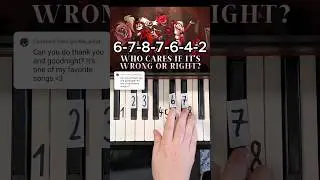 THANK YOU AND GOODNIGHT Hazbin Hotel Piano Tutorial 