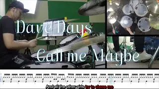 【Drumcover】Dave Days 【Call me Maybe】 爵士鼓 教学示范