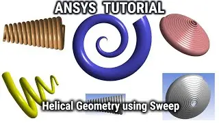 ANSYS Design Modeler | Create Helical Geometry using Sweep | ANSYS Tutorials For Beginners | CAD
