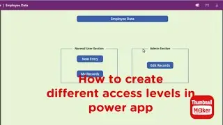 How to Create Normal User and Admin level access in Power App  | In Hindi
