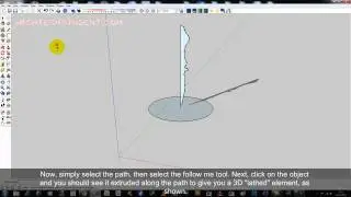 Sketchup: Lathe Technique, Follow Me Tool