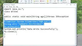 Read and write data and copy the content of one file into another file