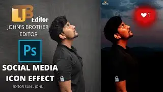 Glowing Social Media Icons Photoshop l Tutorial