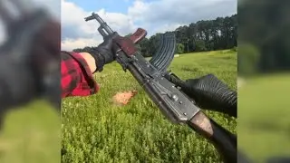 AK 47 POV shooting