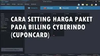 Tutorial : Cara Setting Harga Paket,Pada Billing Cyberindo (Cuponcard)