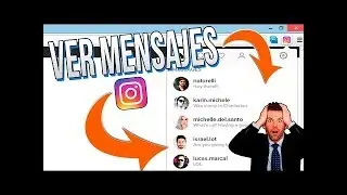 COMO VER los MENSAJES de INSTAGRAM en PC | 2019