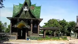 66) Wat Pa Maha Chedi Kaew (Beer bottle temple) - Sisaket