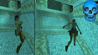 Tomb Raider - Horrifying Drowning Animation - PS1 - (1996) - Retro Nostalgia