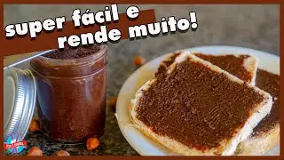 COMO FAZER NUTELLA CASEIRA COMO APENAS 4 INGREDIENTES | ISSO É COMIDA