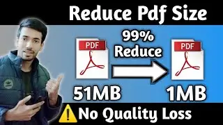 Pdf size kaise kam kare (2022) | How to reduce pdf file size | compress pdf i love pdf