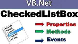 CheckedListBox  control in vb.net| properties, methods and events| example