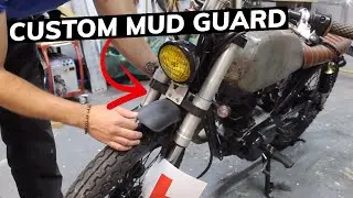 Universal Cafe Racer Mudguard Install - Honda CG125