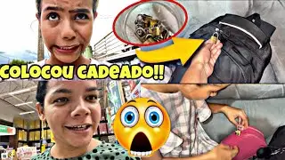 😱MINHA FILHA COLOCOU CADEADO NA MOCHILA E ESTOJO DELA COM MEDO