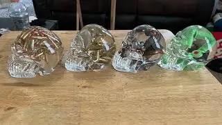 Resin Skulls with Bullets: For Sale