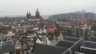 View from the Old Church in Amsterdam
