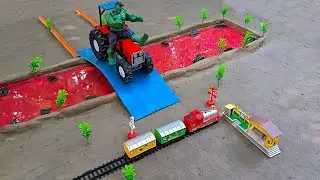 Top diy tractor making mini bridge#1 | Water Pump | @keepvilla |