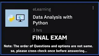 Final Exam||Data Analysis with python 