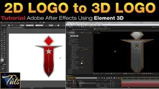 IP Tuts - How To 2D LOGO To ELEMENT 3D In Adobe After Effects | IP Tuts
