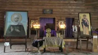 Мощи свт. Спиридона и Блаженной Матроны в Белобережском монастыре