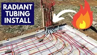 Radiant Heat Tubing in Slab (installing on rebar)