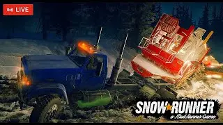 LIVE: SnowRunner Co-Op Multiplayer 🚧Caution: Trucks Tend to Flip🚧