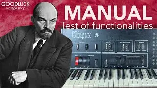 MANUAL rare vintage ussr soviet digital synthesizer goodluck vintage shop