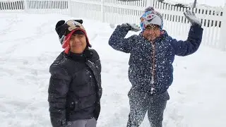 How to make  a snow volcano