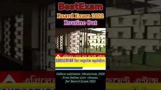 Board Routine 2022 Out|Class10 Exam Routine|Hs Board Exam 2022|