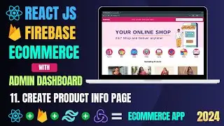 Build Ecommerce App with React And Firebase | Product Info page | React Projects For Beginners #11