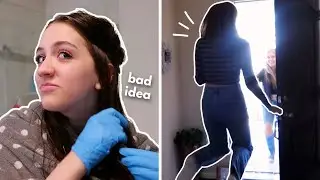 DYING MY HAIR AT 3AM + SURPRISING ALIYA!