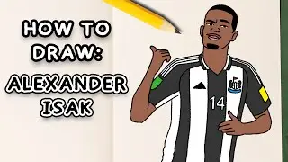 How to draw! ALEXANDER ISAK (step-by-step tutorial)