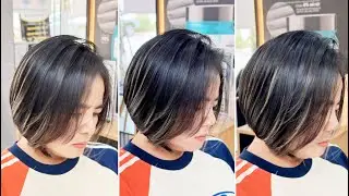 How to cut a Short Layered Bob Women's Haircut With Graduation | Layered Hair Cutting Tips