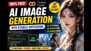 FREE Stable Diffusion in Google Colab 🚀 No Installation, No GPU, No Limits!