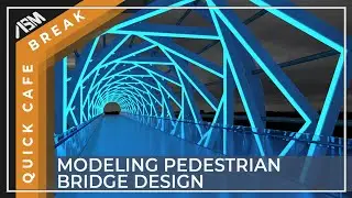 Pedestrian Bridge Design Model in ARCHICAD