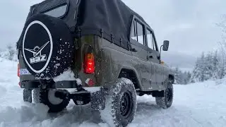 Уаз 469 испытания по снегу ❄️ uaz testdrive snowrunner 1:8 rc