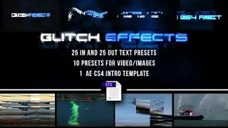 Glitch Presets for Text and Video by artproject || After Effects Template || VideoHive