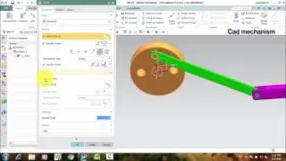 mechanism transfer rotating motion to slider motion nx motion simulation tutorials
