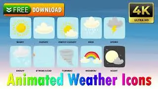 Free Looping Green Screen Weather Icon Animation